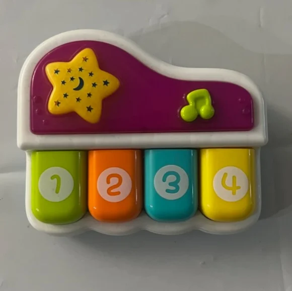 Portable Set of 4 (Piano, Bongo Drums, Guitar & Tambourine ) Development Toys - Picture 4 of 5